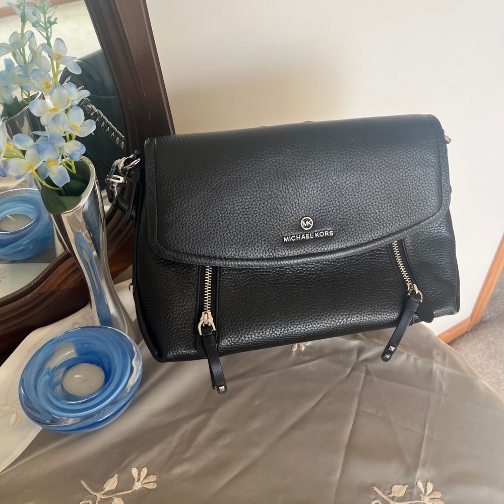 Michael Kors Black Leather Convertible Bag